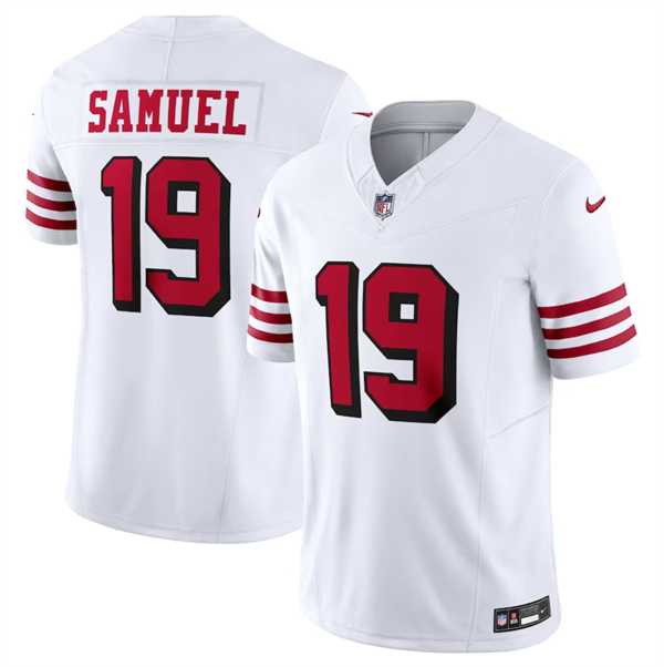 Men & Women & Youth San Francisco 49ers #19 Deebo Samuel New White 2023 F.U.S.E. Vapor Untouchable Limited Stitched Football Jersey